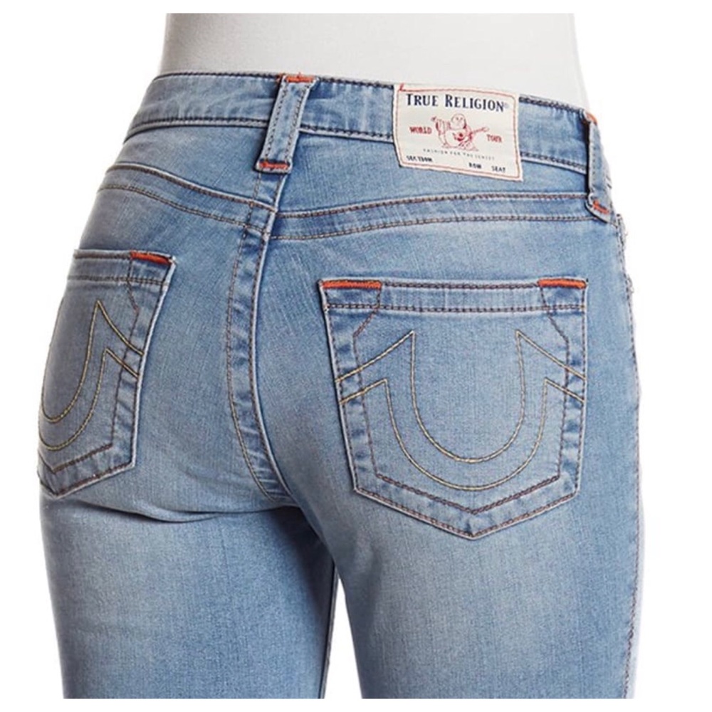 True Religion Jennie Mid Rise Curvy Skinny Jeans